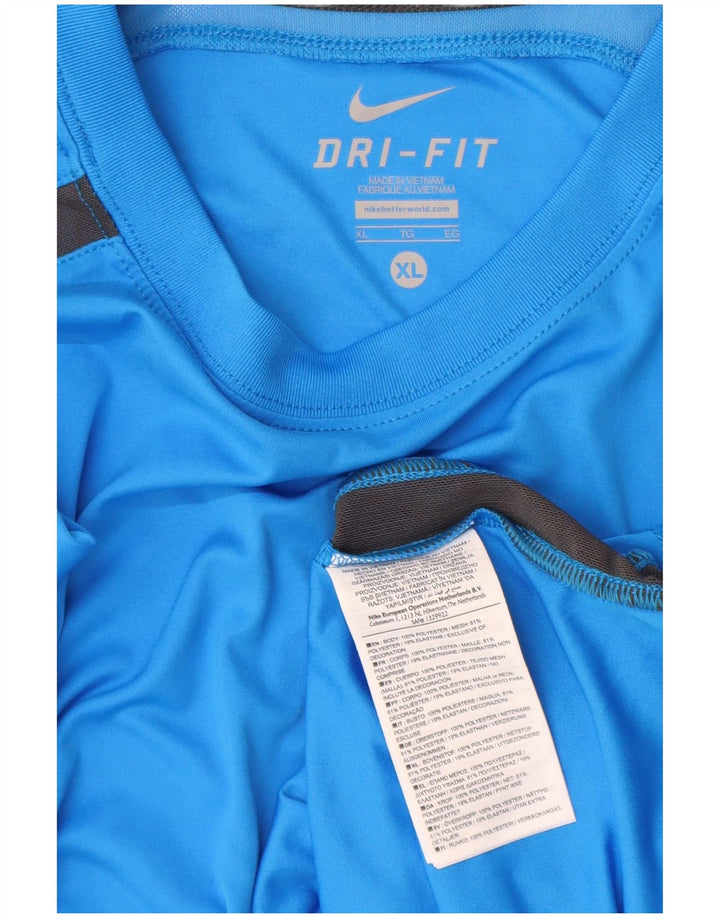 Tricou pentru bărbați NIKE Dri Fit Top XL poliester albastru