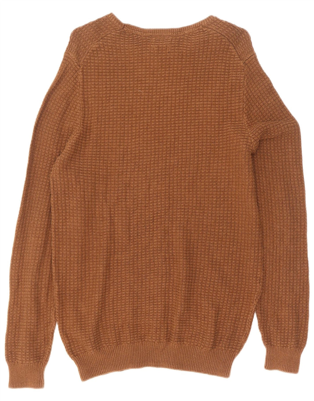 Pulover Massimo Dutti pentru bărbați, cu gât crew, XL, bumbac maro