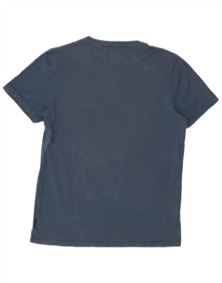 Tricou grafic pentru bărbați Ted Baker Mărimea 4 mare, bleumarin