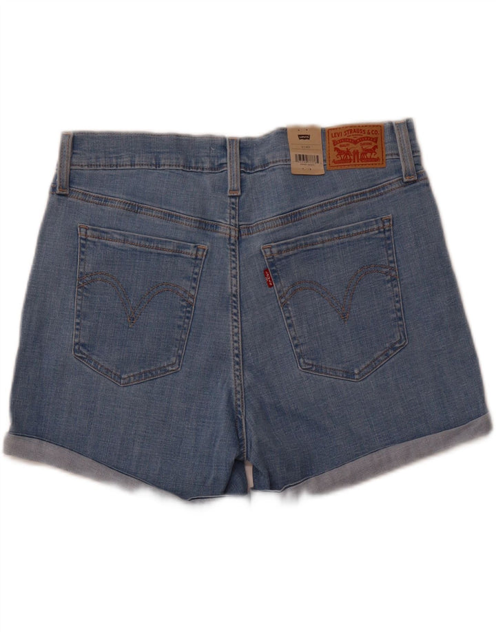 Pantaloni scurți din denim cu talie medie pentru femei LEVI'S US 12 Large W31 Blue Bumbac
