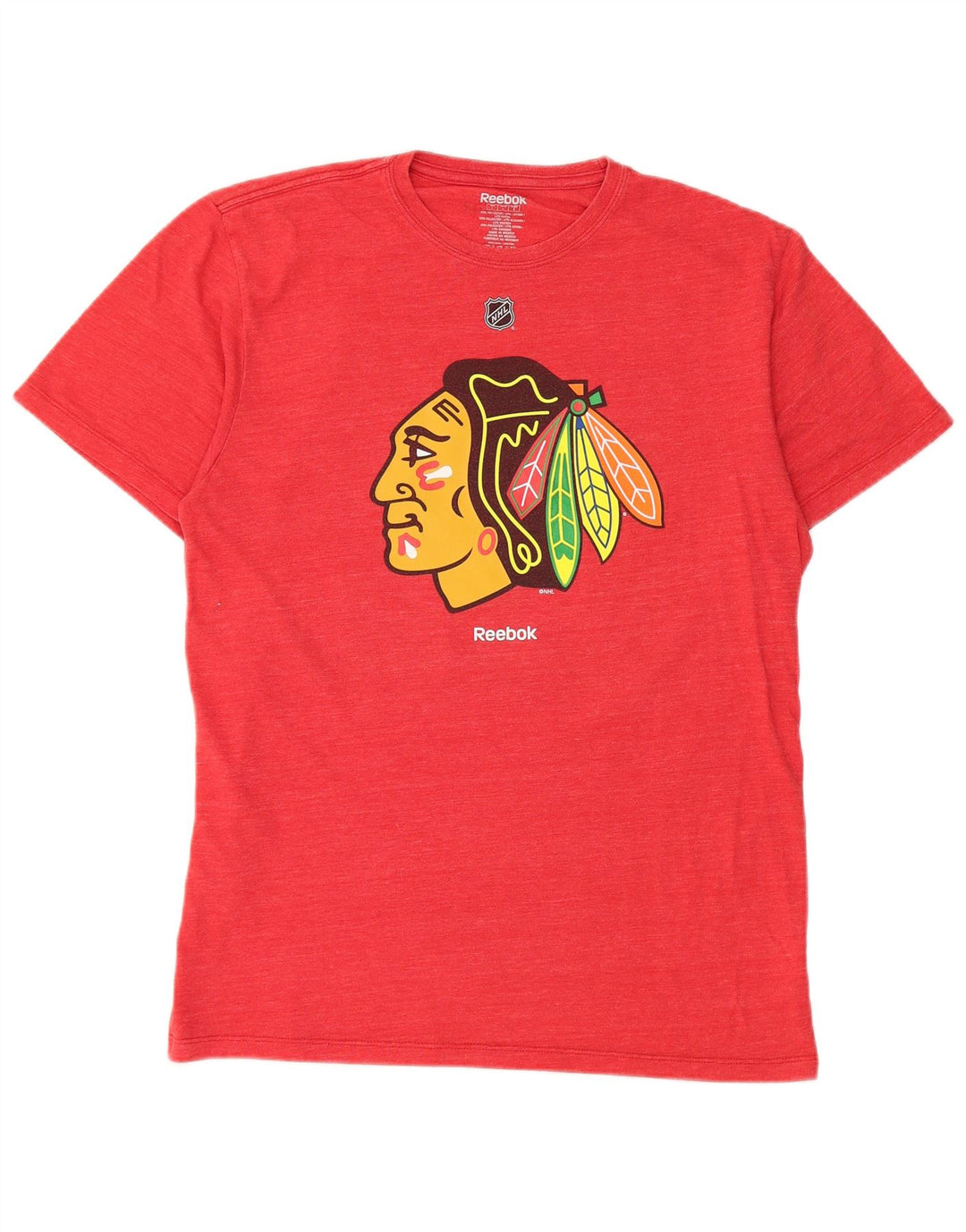 Tricou grafic Reebok Chicago Blackhawks pentru bărbați Top mare poliester roșu