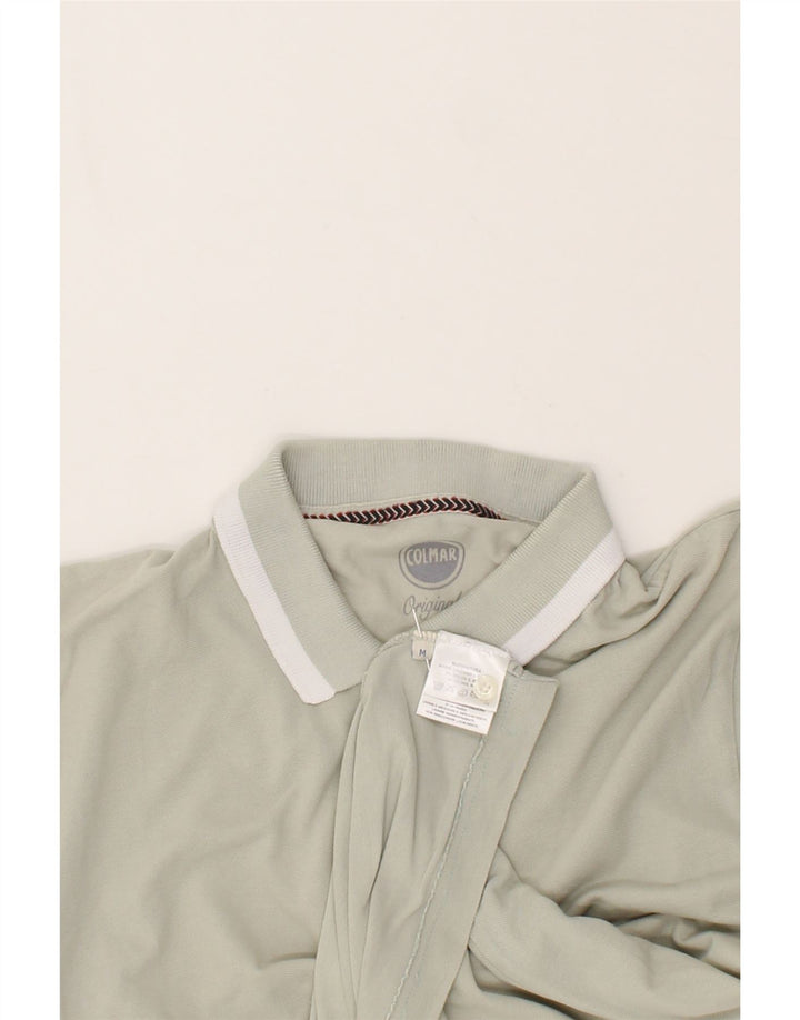 COLMAR Womens Polo Shirt UK 14 Medium Grey Cotton Vintage Colmar and Second-Hand Colmar from Messina Hembry 