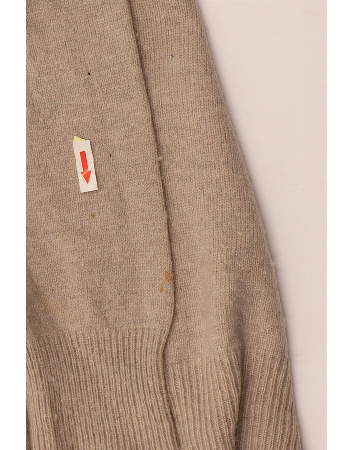 ALL SAINTS Pulover pentru bărbați cu gât rulat, lână mare, bej