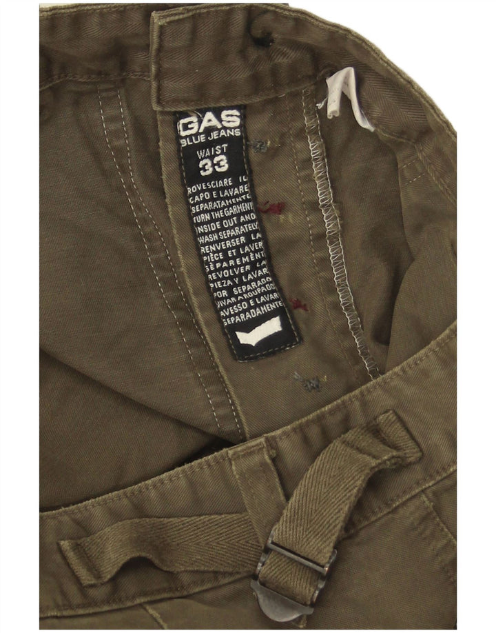 Pantaloni cargo drepti pentru bărbați Gas W33 L32 verde