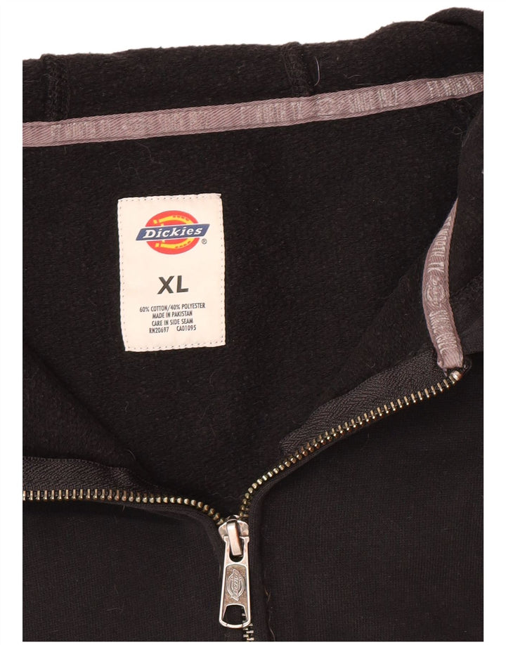 Pulover Dickies pentru femei cu fermoar, UK 18, bumbac negru