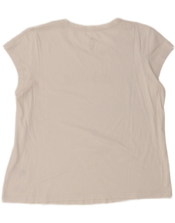 Tricou grafic Adidas pentru femei Top UK 20/22 XL Bumbac alb