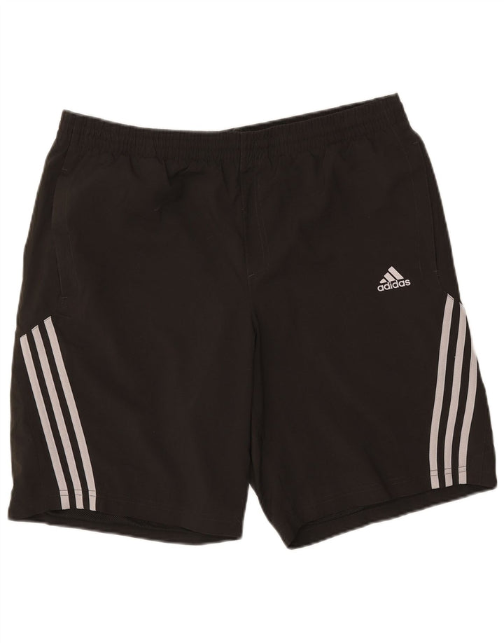 Pantaloni scurți de înot Adidas Clima 365 pentru bărbați, mari, negru, poliester color bloc