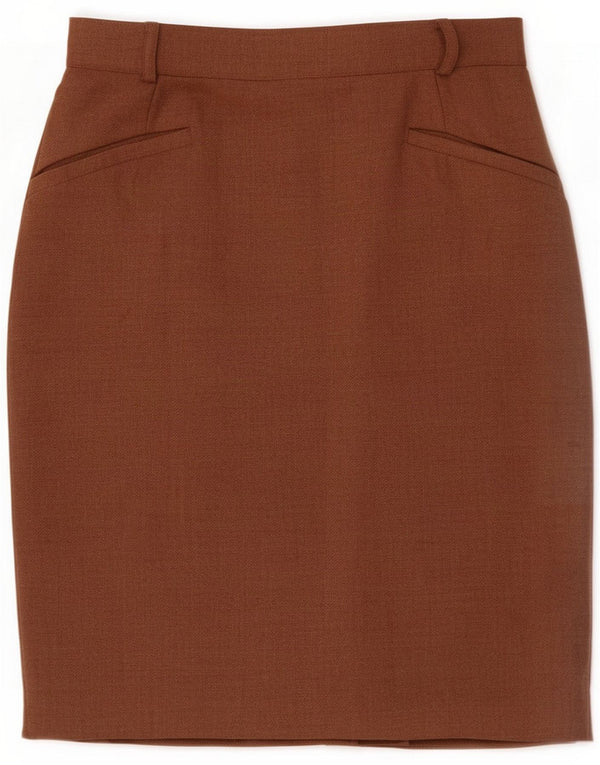 Aspesi Womens Pencil Skirt IT 44 Medium W27 Brown