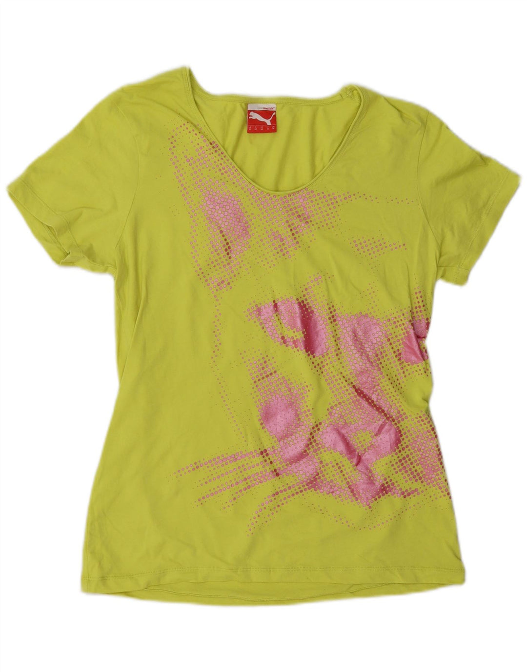 Tricou grafic Puma pentru femei Top UK 16 Large Yellow