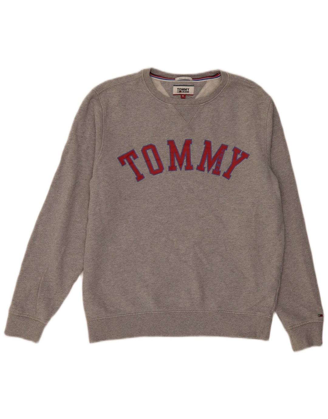Pulover cu grafic pentru femei Tommy Hilfiger, UK 14 Medium Gri Pete