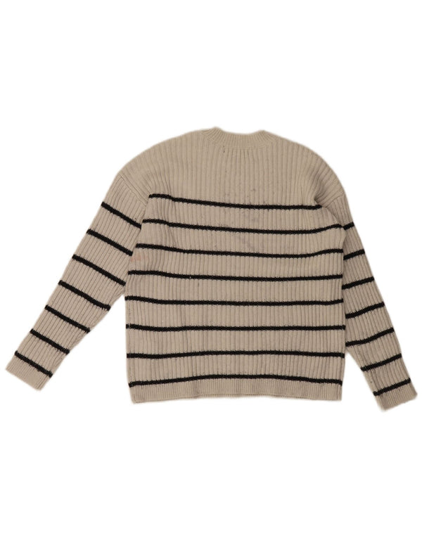 Pulover pentru femei Marks & Spencer cu decolteu triplu UK 12 Medium Off White