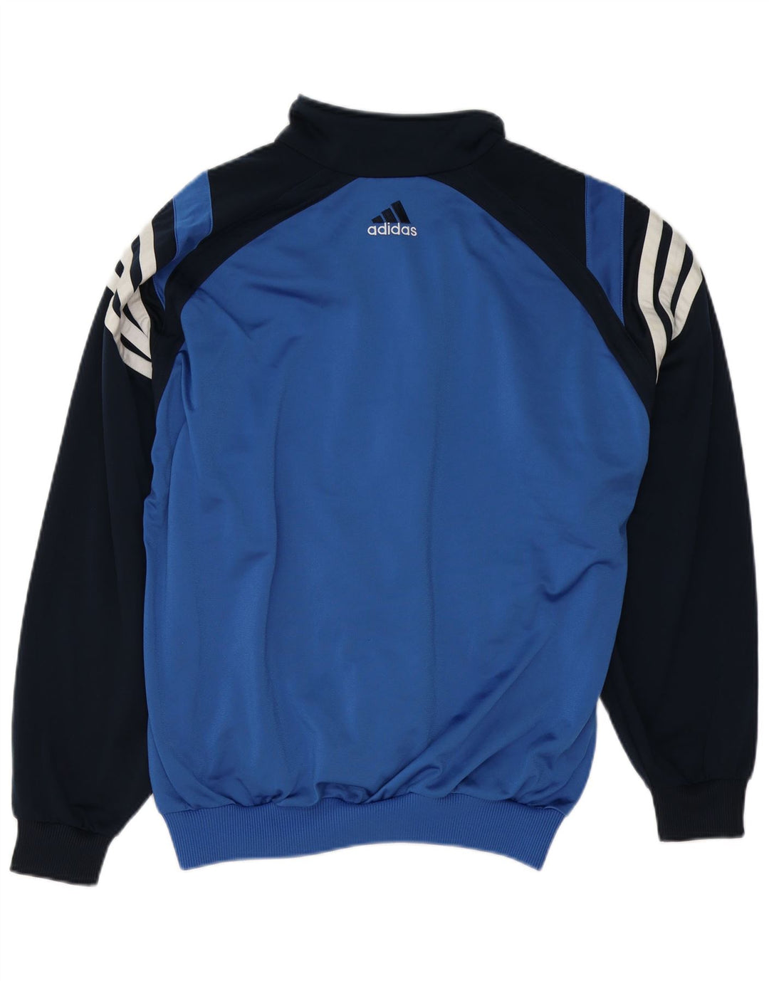 Jachetă de trening pentru bărbați Adidas Marea Britanie 38/40, poliester color bloc de culoare albastru mediu