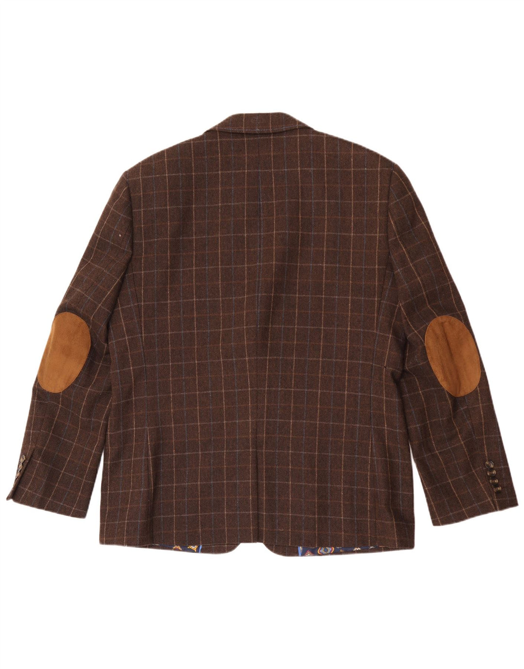 Blazer Harvey & Jones pentru bărbați, cu croială regulată, UK 46 3XL, maro, check