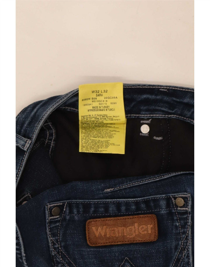 Blugi drepti pentru femei Wrangler Sara W32 L32 Bumbac albastru