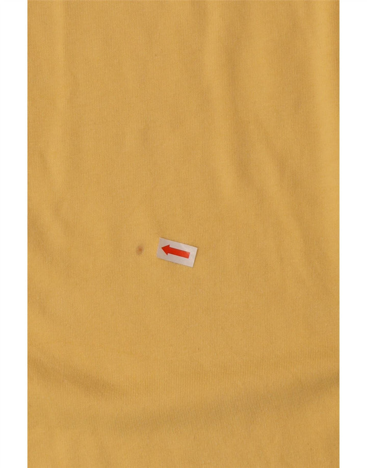 Tricou polo Izod pentru bărbați, bumbac galben mare