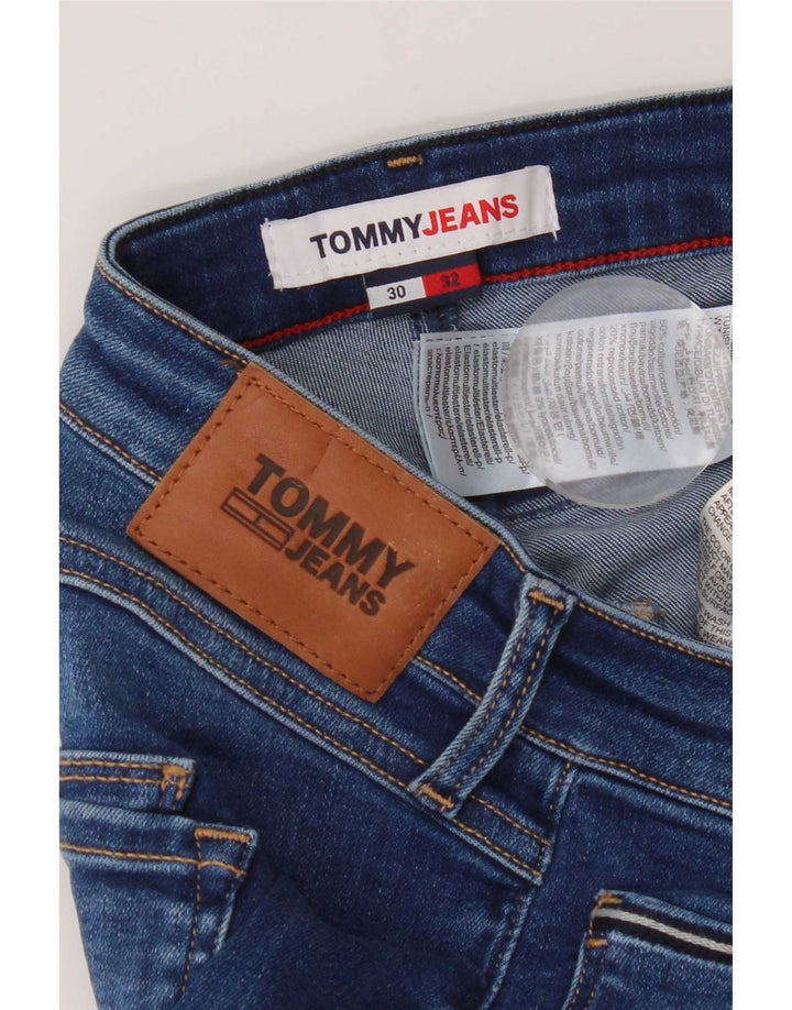 Blugi capri Tommy Hilfiger pentru femei W30 L18 bumbac albastru