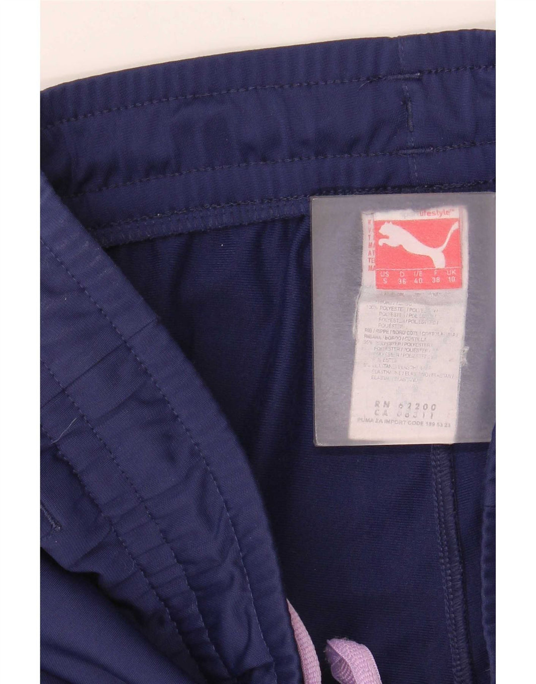 Pantaloni de trening Puma pentru femei Joggeri UK 10 Poliester bleumarin mic