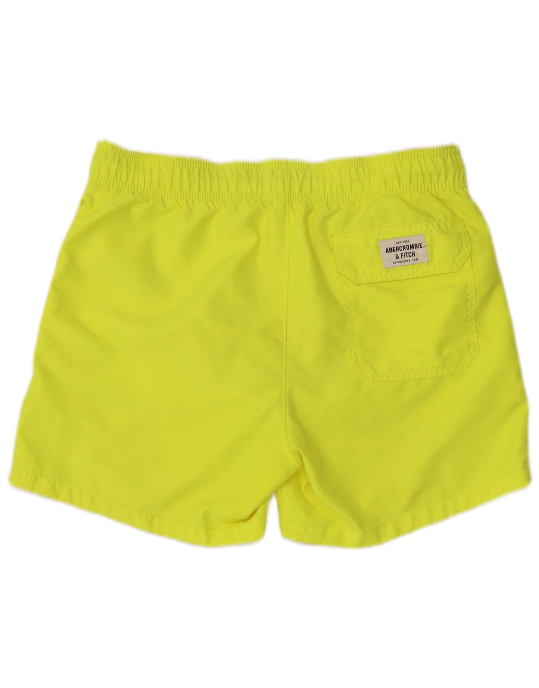 Pantaloni scurți de înot Abercrombie & Fitch pentru bărbați Poliester galben mediu