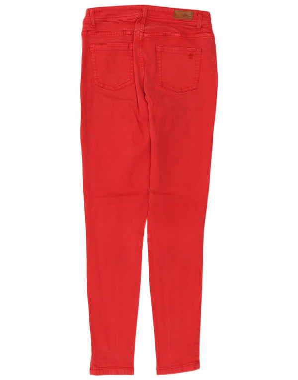 Jeans super skinny pentru femei JOULES UK 10 Small W28 L30 Bumbac roșu