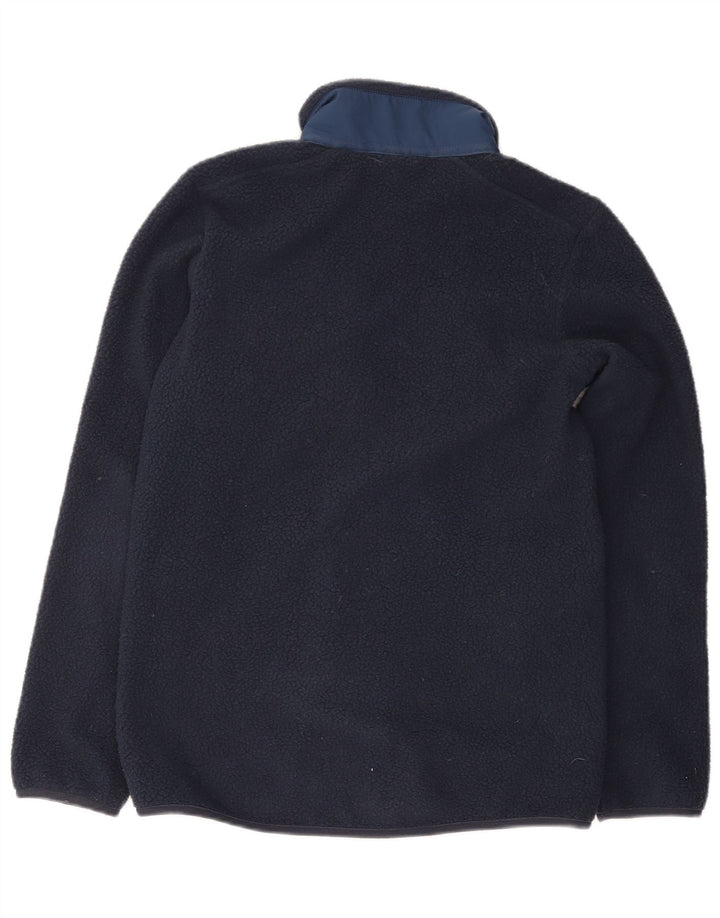 Jachetă fleece pentru băieți JACK WOLFSKIN 13-14 ani, albastru bleumarin, color block