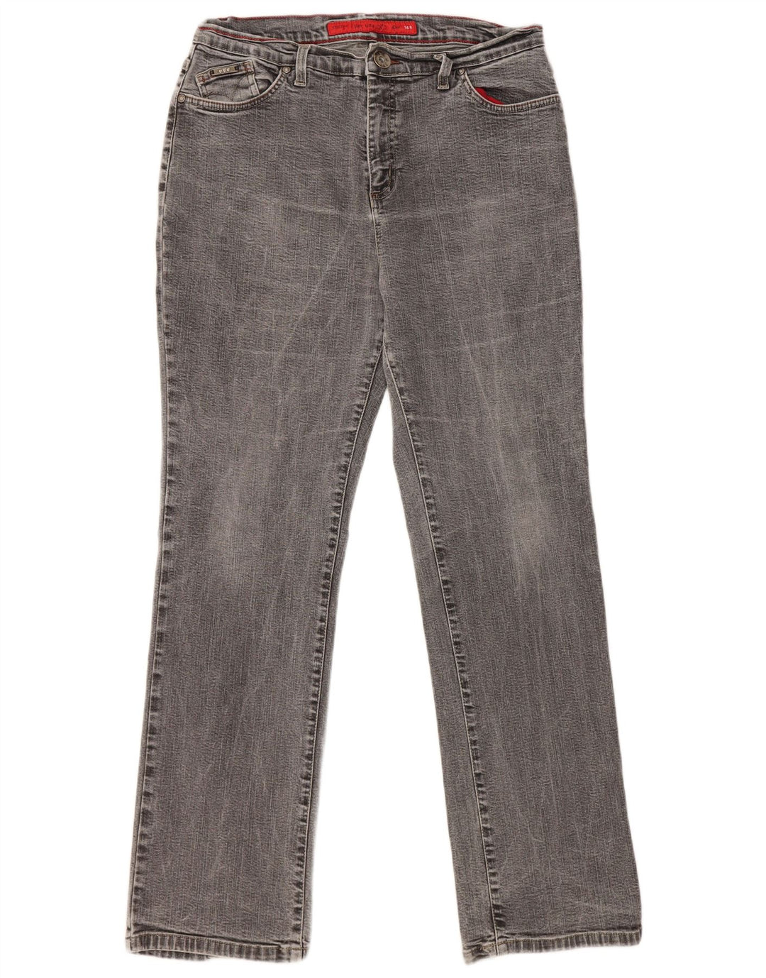 MARKS & SPENCER Blugi drepti elastici pentru femei UK 16 Large W32 L30 Gri