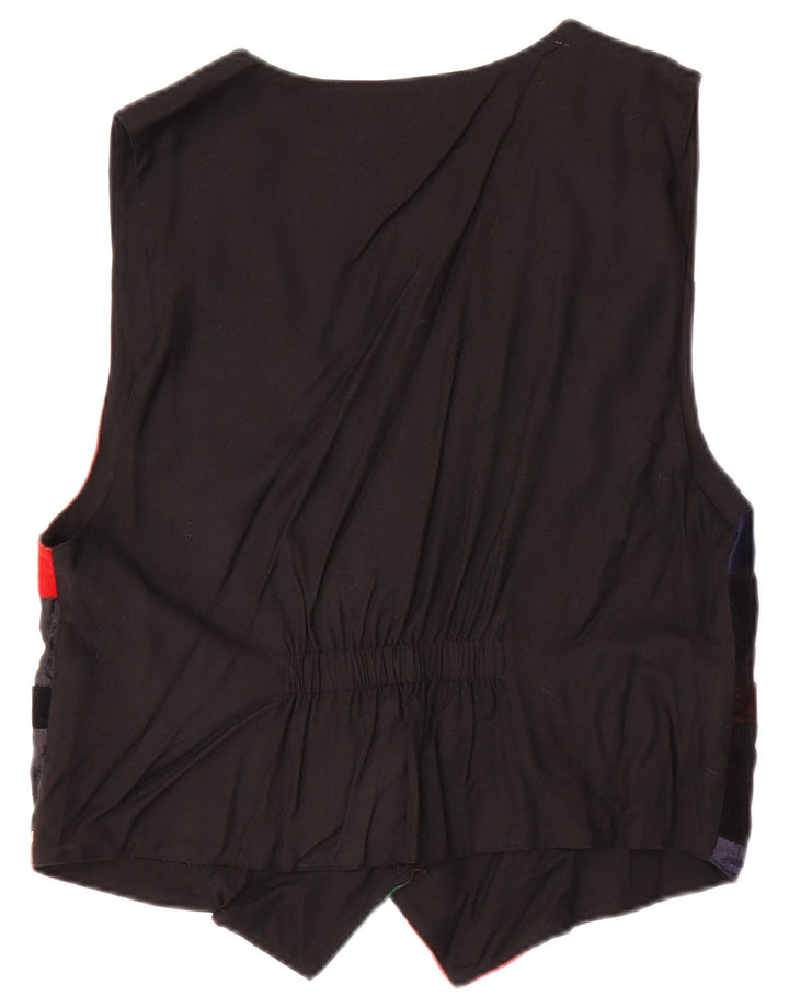 FREE STYLE Vestă pentru femei UK 14 Medium Multicolor Patchwork Viscose