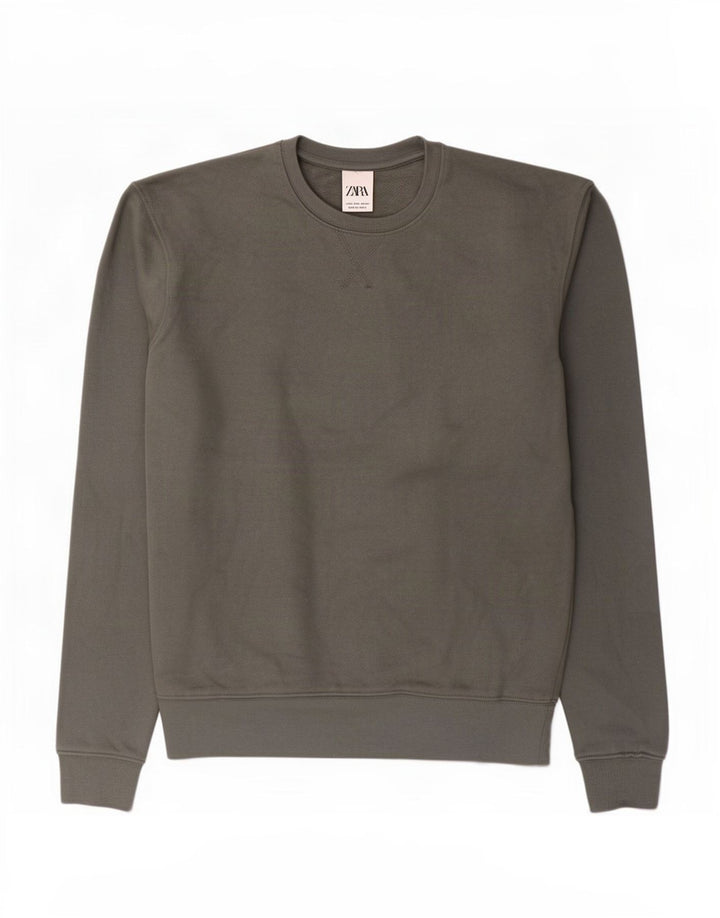 Pulover pentru bărbați Zara Pulover Mic Verde Bumbac