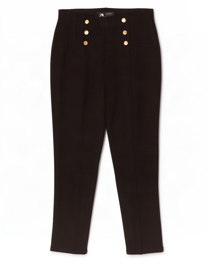 Pantaloni decupați slim pentru femei Zara L30 L24 Negri