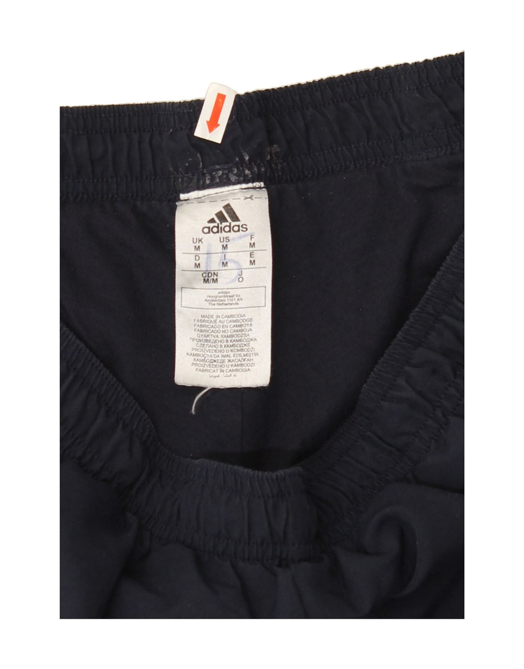 ADIDAS Mens Tracksuit Trousers Joggers Medium  Navy Blue Vintage Adidas and Second-Hand Adidas from Messina Hembry 