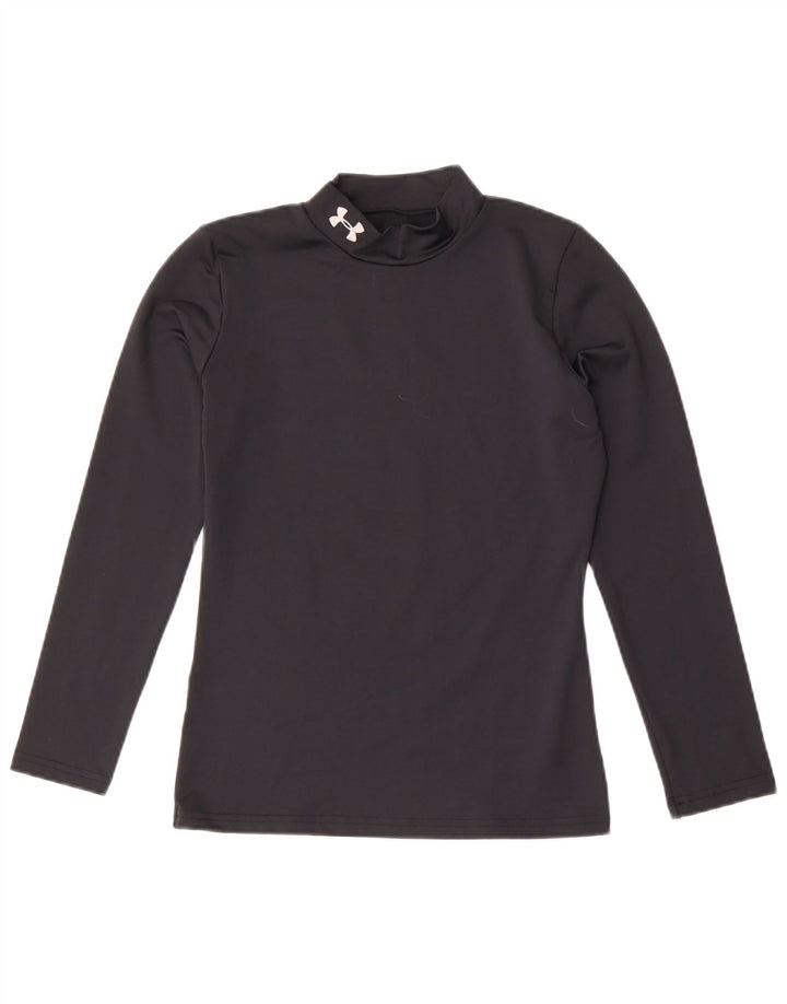 Under Armour Boys Cold Gear Top cu mânecă lungă 11-12 ani mare negru