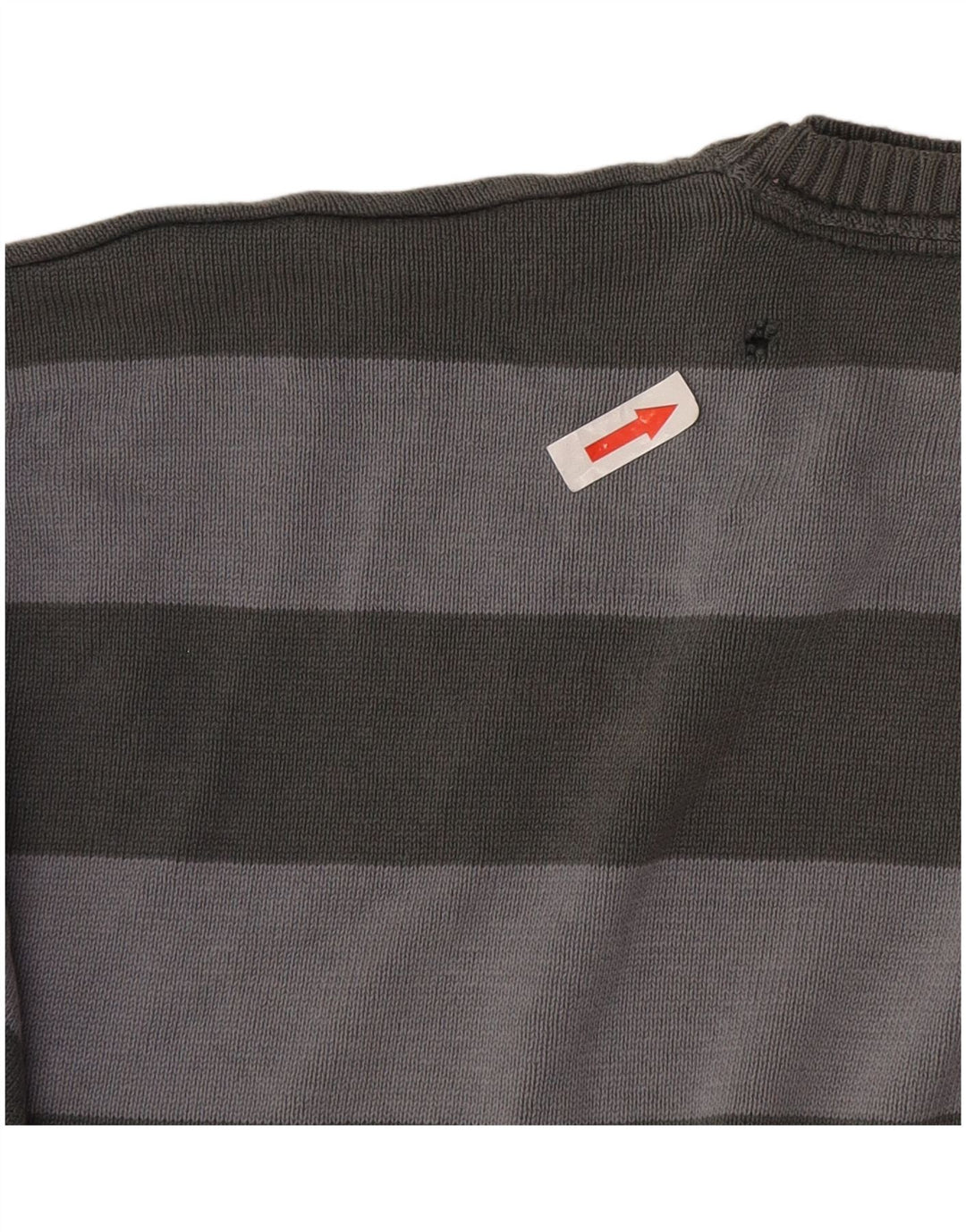 Pulover pentru bărbați Marks & Spencer Autograph cu gât turnat, 2XL, cu dungi gri