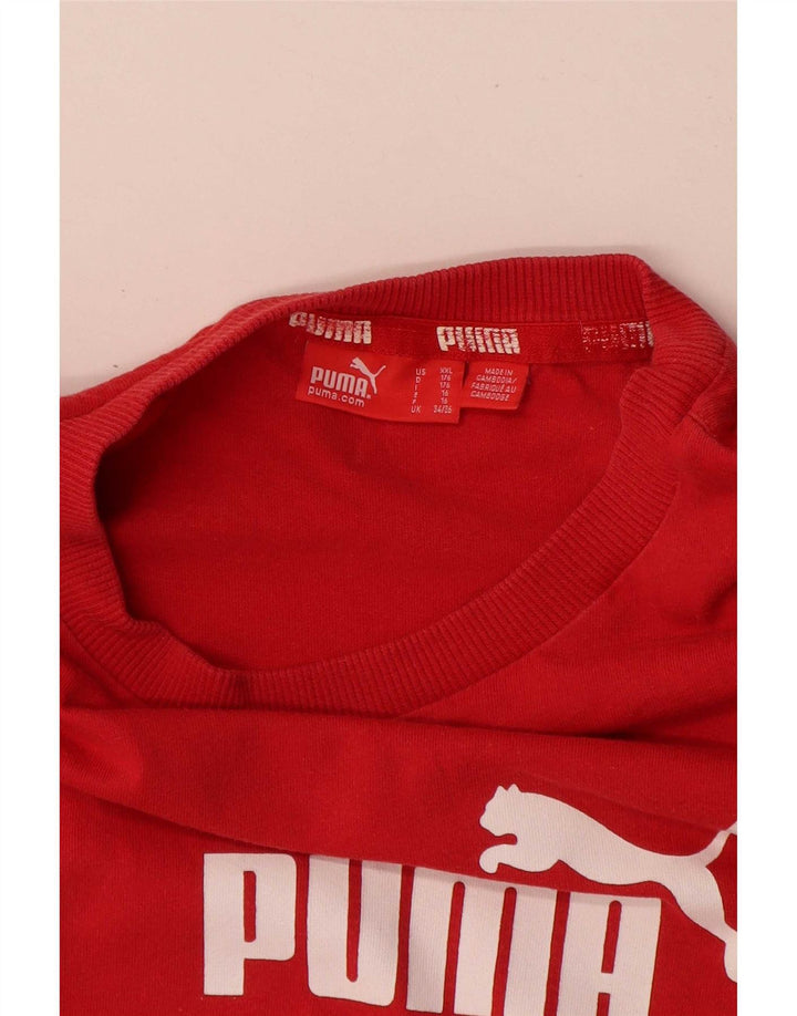 Tricou grafic Puma pentru băieți Top 15-16 ani roșu