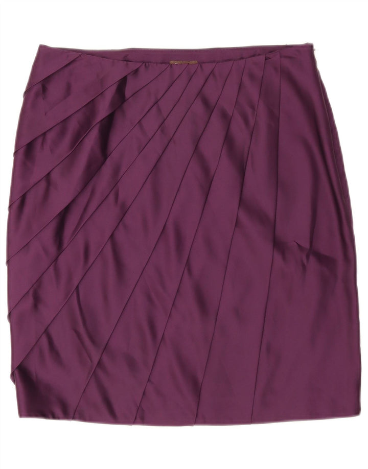 Fusta creion pentru femei Phase Eight UK 12 Medium W30 Poliester violet