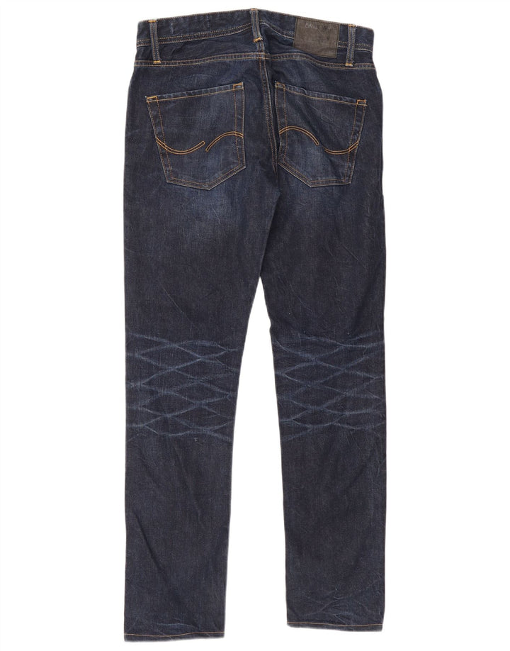 Blugi Jack & Jones Tim Slim pentru bărbați L30 L34 Bumbac bleumarin