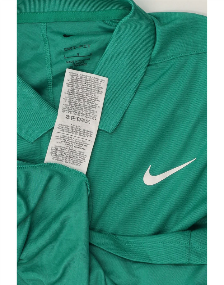 Tricou polo NIKE pentru bărbați Dri Fit Poliester verde mare