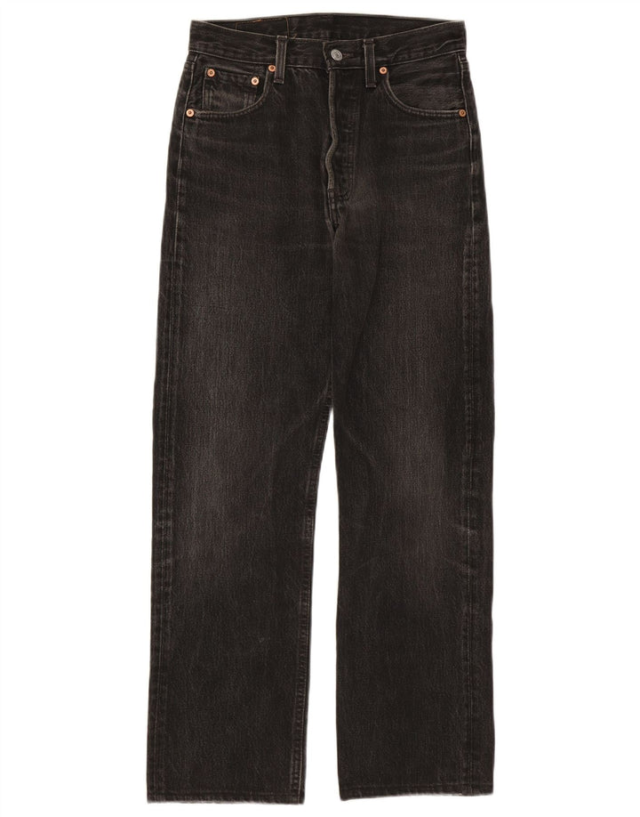 Blugi drepti pentru femei Levi's W28 L28 bumbac negru