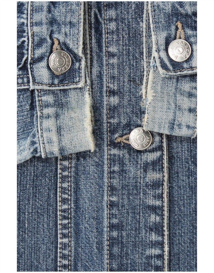 Jachetă de blugi pentru femei Carrera UK 12, bumbac albastru mediu