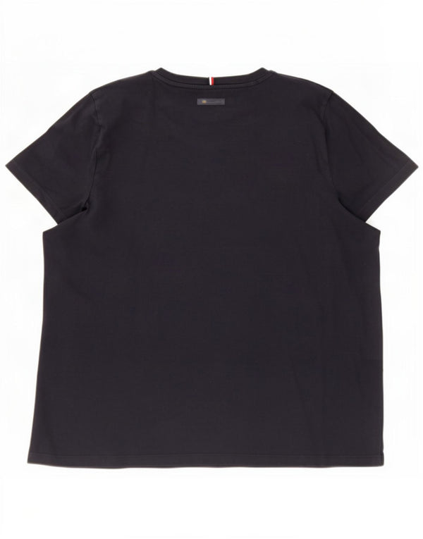 Tricou cu grafic Tommy Hilfiger pentru femei Top UK 22 3XL Bumbac bleumarin