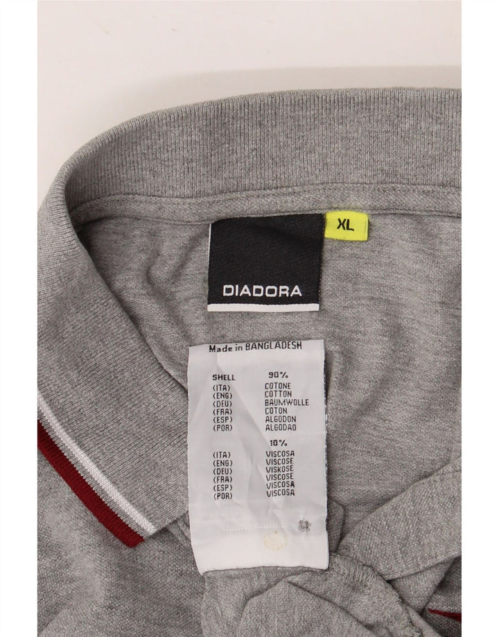 DIADORA Tricou Polo pentru Barbati XL Bumbac Gri