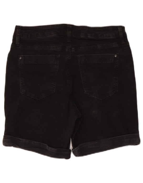 Pantaloni scurți din denim Dkny pentru femei US 12 Large W30 Bumbac negru