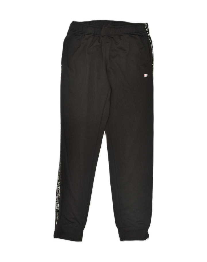 Pantaloni de trening grafic pentru bărbați CHAMPION Pantaloni de jogging, mari, negru, poliester