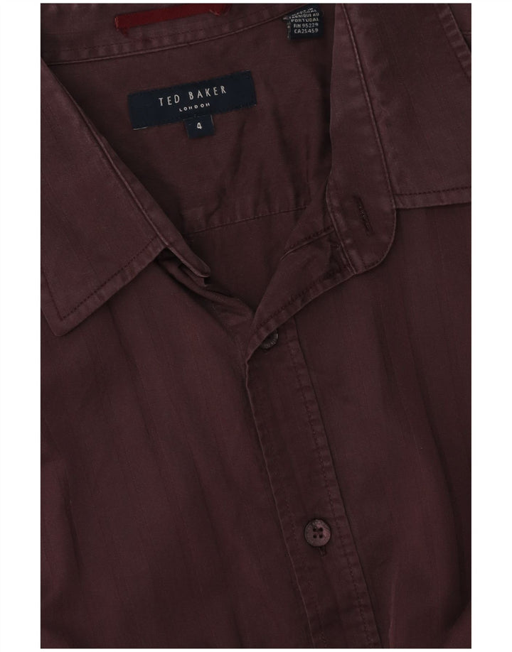 Cămașă pentru bărbați TED BAKER Mărimea 4 Mare Bordeaux