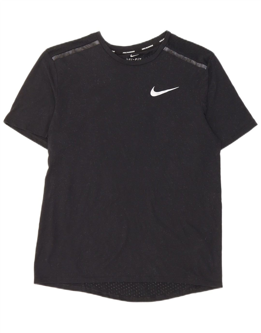 Tricou pentru alergare Nike pentru bărbați Top mic poliester negru