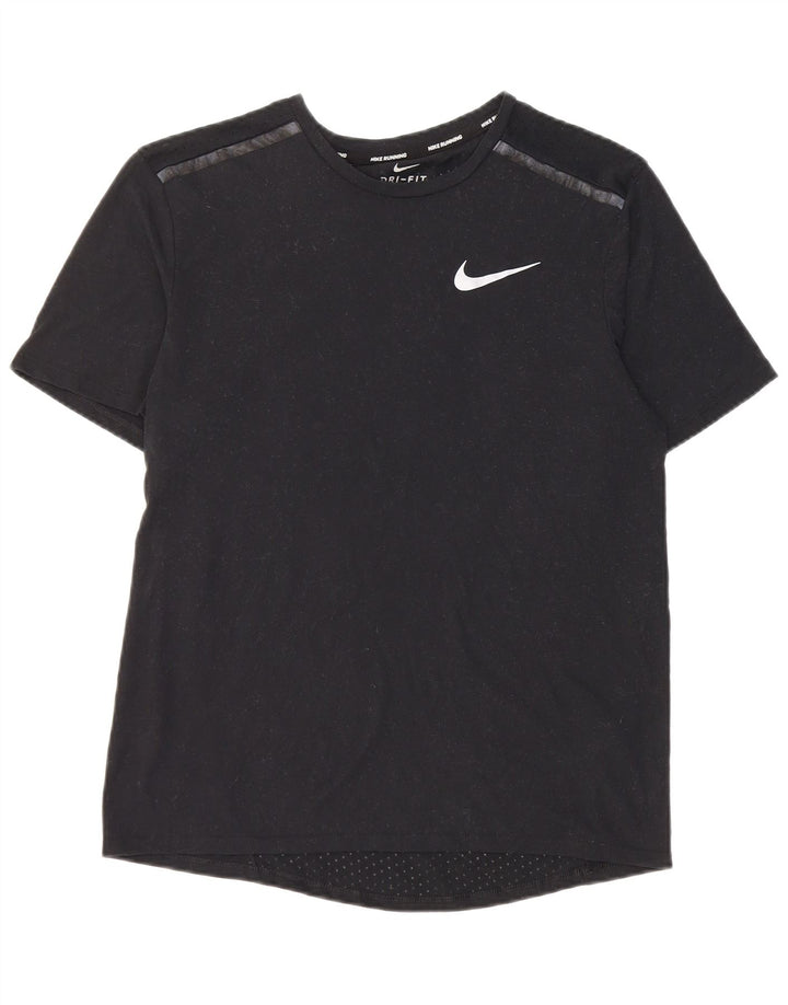 Tricou pentru alergare Nike pentru bărbați Top mic poliester negru