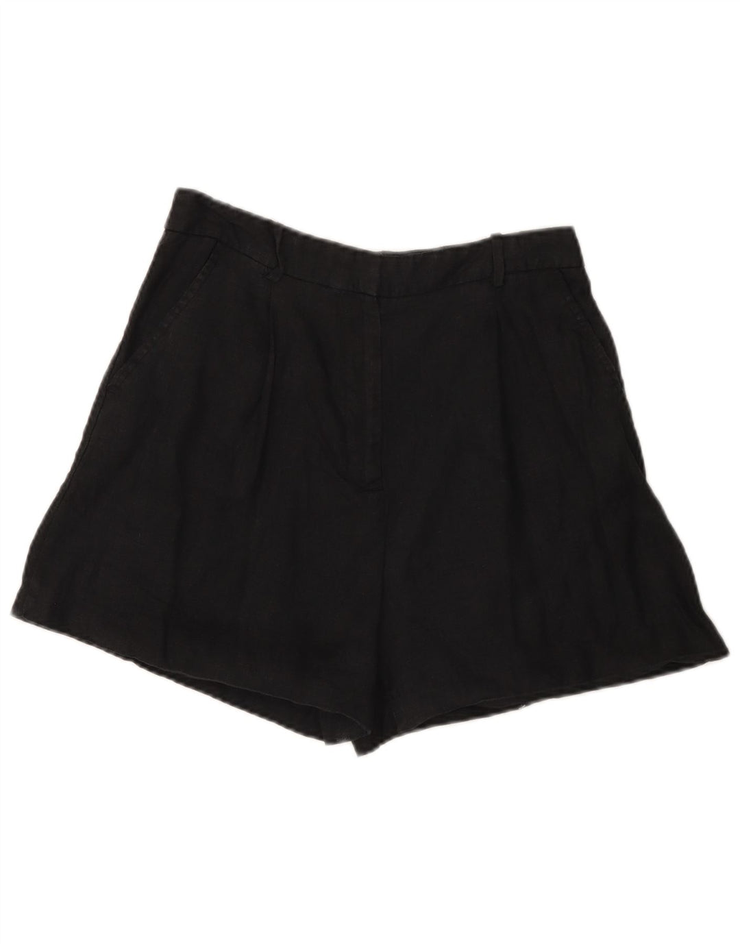 Pantaloni scurți chino cu talie înaltă pentru femei Zara Medium W28 Negru
