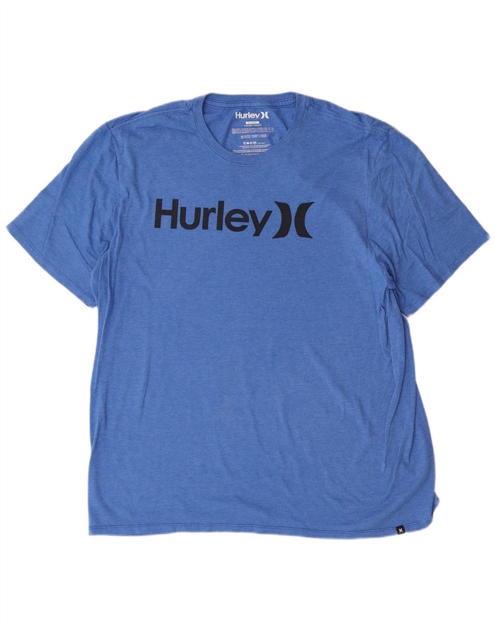 Tricou grafic pentru bărbați Hurley Top XL poliester albastru