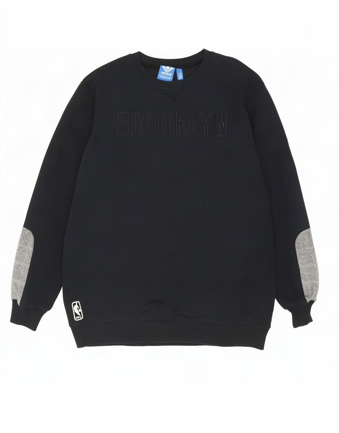 Hanorac grafic pentru bărbați Adidas Jumper mare, negru, color block, bumbac