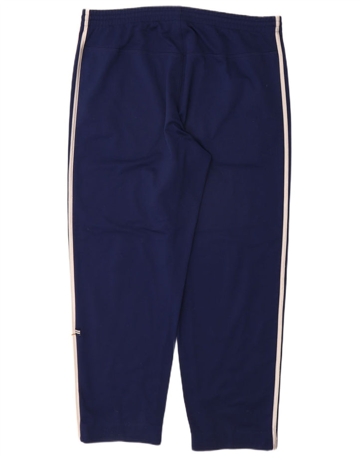 Pantaloni de trening Adidas pentru bărbați Marea Britanie 40/42 Poliester mediu albastru bleumarin