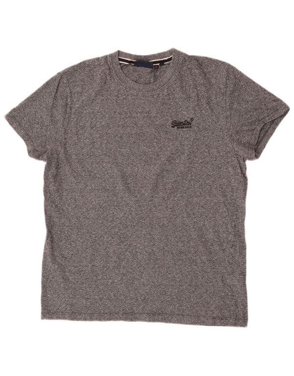 Tricou Superdry pentru bărbați Top mare din bumbac cu pete gri