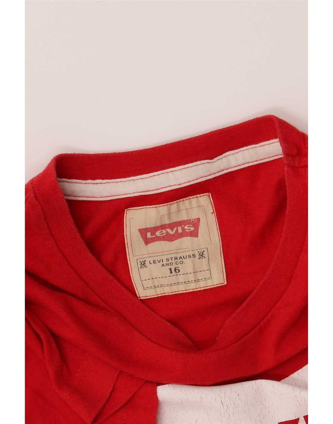 Tricou grafic pentru băieți Levi's Top 15-16 ani roșu